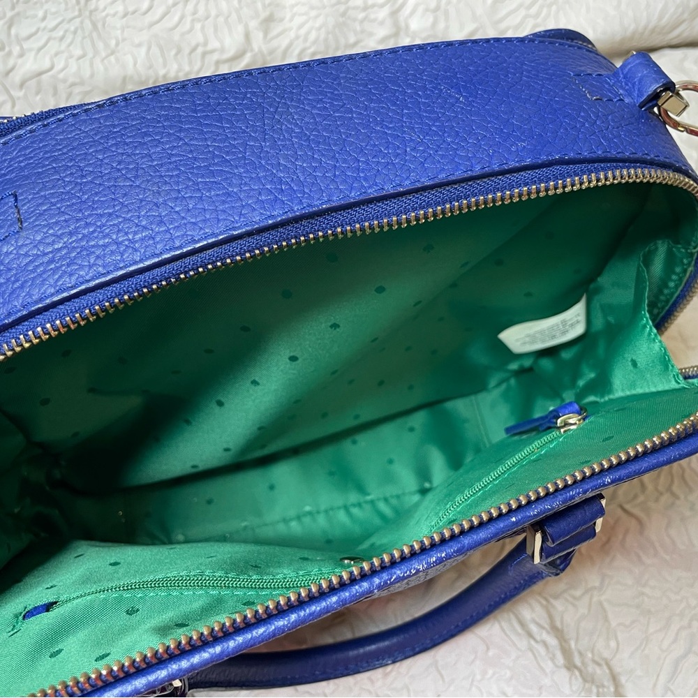 Kate Spade Cecil Court Cobalt Blue Pebble Leather Satchel - Picture 10 of 13